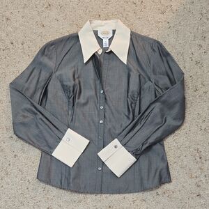 Talbots Tailored Silk Blouse Size 6
